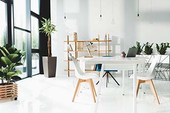 interior of beautiful modern office